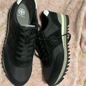 Tory Burch Black & Gray Sneakers - never worn
